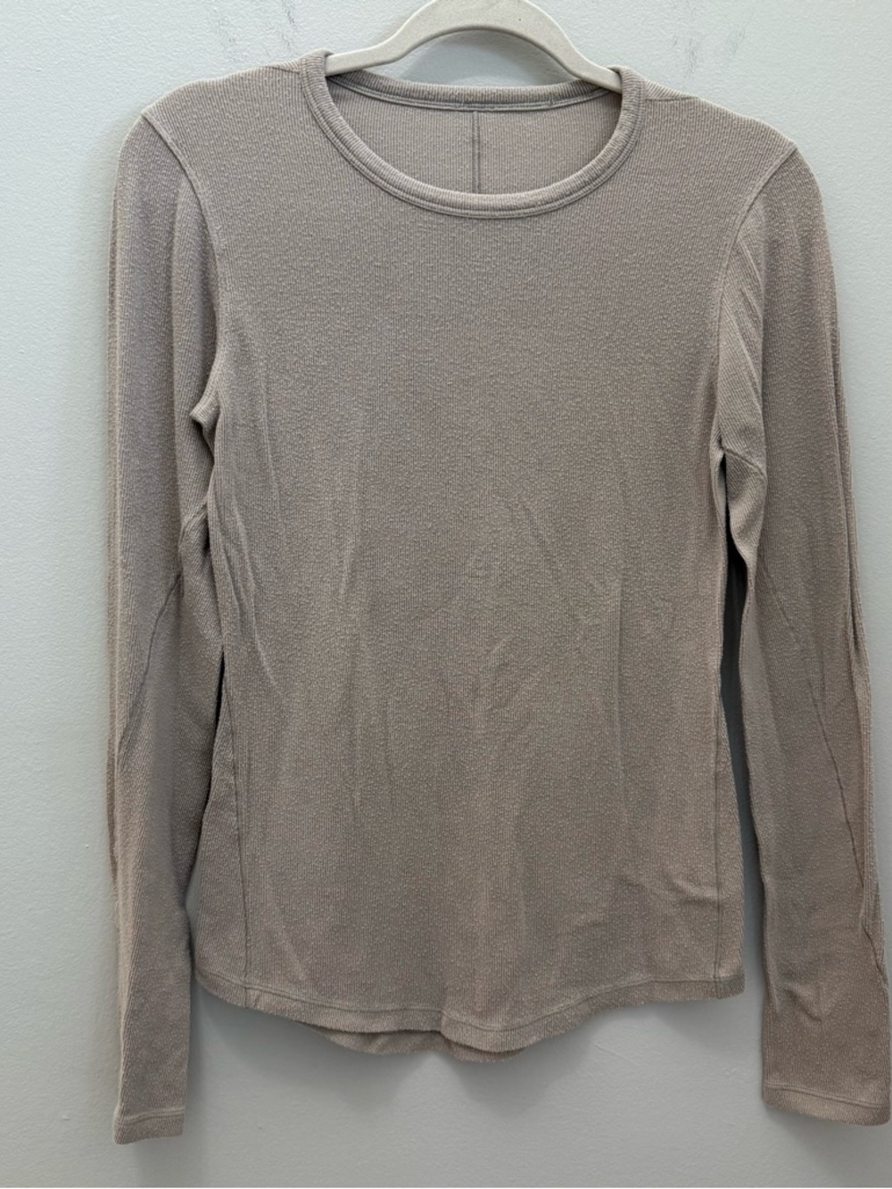 Lululemon Hold Tight Women’s Long Sleeve Crewneck Top In Riverstone Size Medium